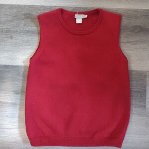 JCrew Merino Wool Cherry Red Short Sleeve Top